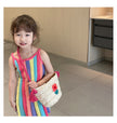 Children's Straw Handmade Knitted Messenger Bag