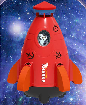 Kids Space Rocket Sprinkler Spinner